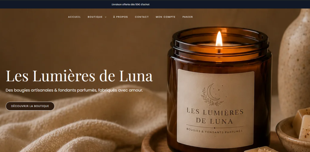 e-commerce les lumières de luna