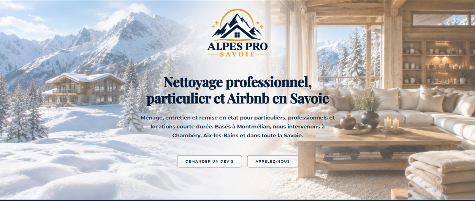 Capture d'écran du site Alpes Pro Savoie